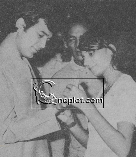 Rajesh Khanna with Mumtaz's cousin Nasreen