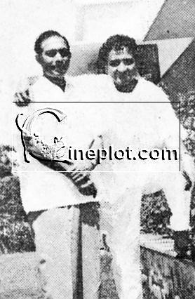 Talat Mahmood with Bharat Bhushan