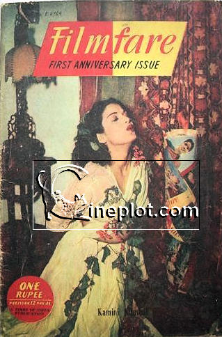 Kamini Kaushal posing for First Anniversary Issue of FilmFare Magazine (1953)