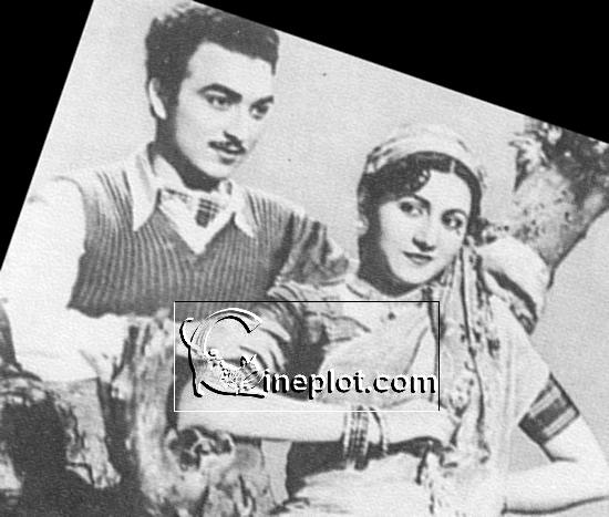 Madhubala and Suresh in Dulari (1949) - Publicity Still
