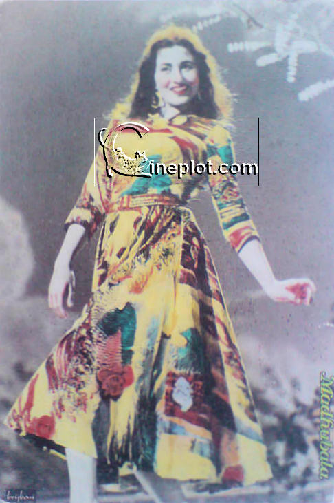 Madhubala in Dress - Rare Postcard