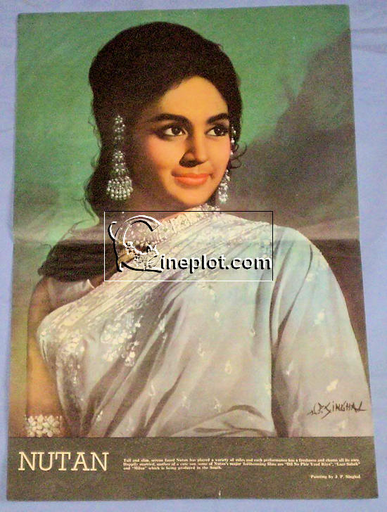 Nutan - Vintage 1960s Pinup Poster