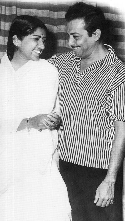 Lata Mangeshkar with Madan Mohan Lata Mangeshkar with Madan Mohan